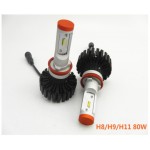 Halo LED žiarovka 9-32V (H8,H9,H11,H16J) - 80W 2ks