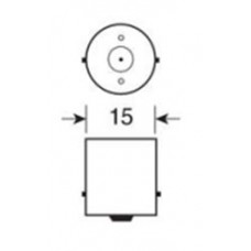 HYPER LED BA15S 8 SMDX3chips 12V 21/5W biela 1ks