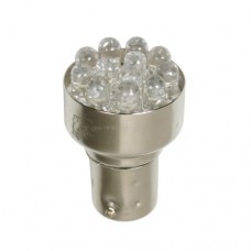 LED Autožiarovka,24 V 12 LED, biela, P21W BA15S