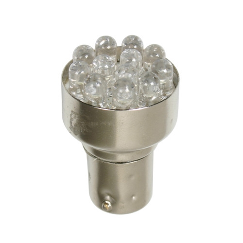 LED Autožiarovka,24 V 12 LED, modrá, P21W BA15S