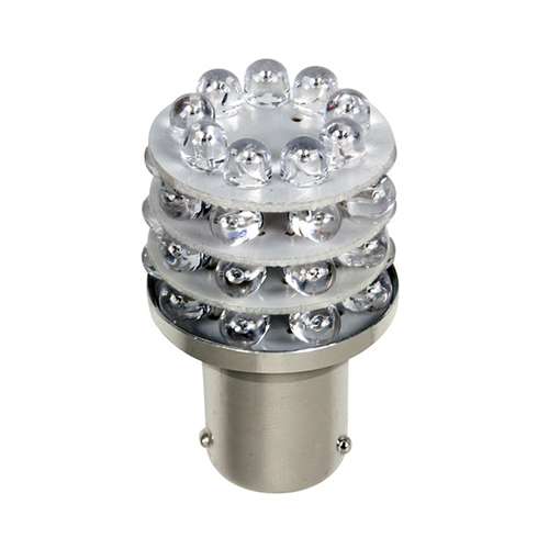 LED Autožiarovka,24 V 36 LED, červená, P21W BA15S