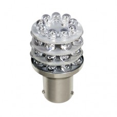 LED Autožiarovka,24 V 36 LED, modrá, P21W BA15S