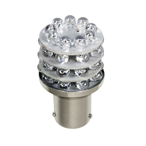 LED Autožiarovka,24 V 36 LED, modrá, P21W BA15S