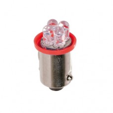 LED Autožiarovka,24 V 4 LED, červená (T4W) BA9S