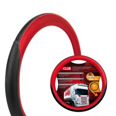 Poťah volantu TRUCK čierno-červený L 49-51 cm