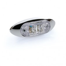 Pozičné hyper 2LED svetlo 24V  biele 100mm
