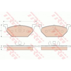 Brzdové segmenty Predné 256x22mm/280x22mm Bez Signalizácie