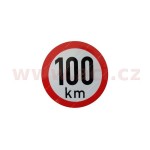 Nálepka rýchlosť 100km/h - reflexná 150mm Nálepka rýchlosť 100km/h - reflexná 150mm