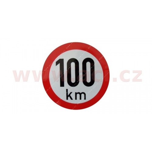 Nálepka rýchlosť 100km/h - reflexná 150mm Nálepka rýchlosť 100km/h - reflexná 150mm