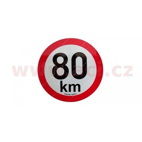 Nálepka rýchlosť 80km/h - reflexná 150mm Nálepka rýchlosť 80km/h - reflexná 150mm