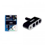 Multi zásuvka zapaľovača 3+1 USB 12/24V Multi zásuvka zapaľovača 3+1 USB 12/24V