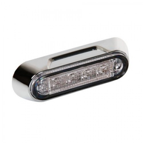 Pozičné svetlo biele 4LED 110mm
