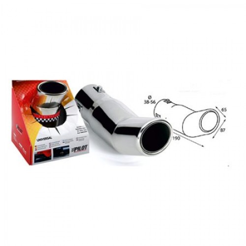 Koncovka výfuku nerezová oceľ TS-33