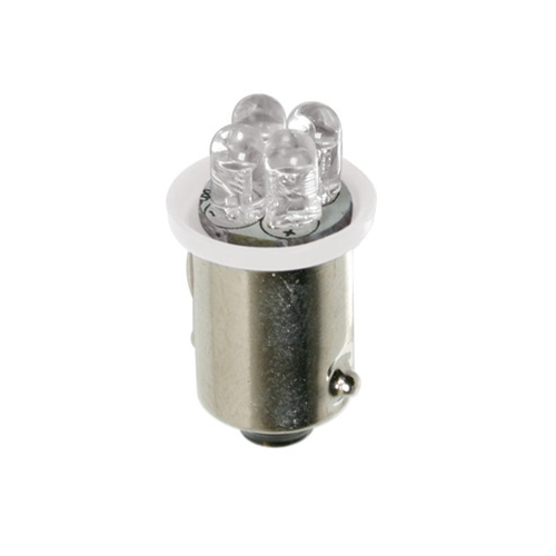 Led žiarovka,24 V 4 led, biela (T4W) BA9S