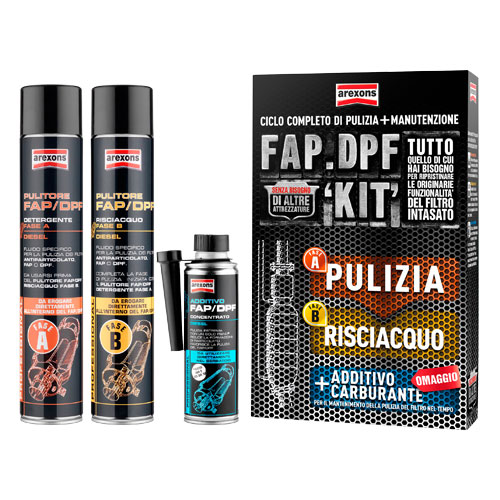 Sada pre čistenie a údržbu filtra pevných častíc FAP/DPF